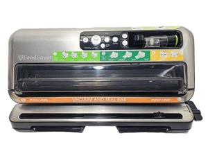 Foodsaver FM5480 2 en 1 sistema de conservación de alimentos al vacío sellador de bolsas plateado negro - Imagen 1 de 12
