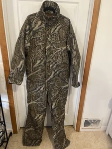 Vintage Men’s Columbia Mossy Oak Thermal Coverall DUCK CAMO Hunting Size L ? - Picture 1 of 15