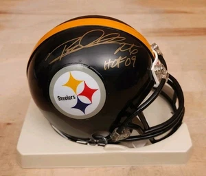 Rod Woodson Signed Mini Helmet Hall Of Fame Pittsburgh Steelers JSA Riddell - Picture 1 of 7