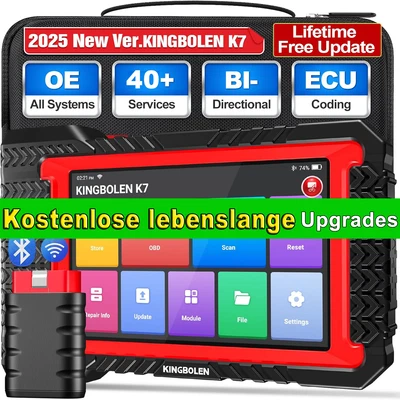 🔥2025 KINGBOLEN K7 BT KFZ OBD2 Diagnosegerät Alle System 40+Services ECU Coding - Bild 1 von 4