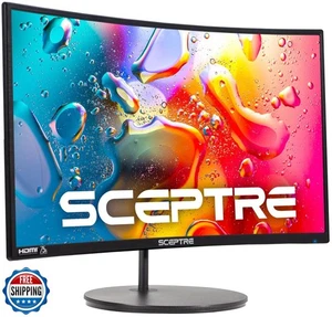 Sceptre Curved 24-inch Gaming Monitor 1080p R1500 98% sRGB HDMI x2 VGA Build- - Picture 1 of 5