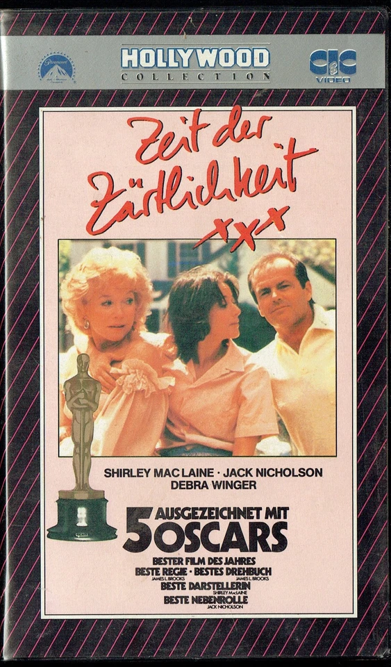 (VHS)  Videokassette - Zeit der Zärtlichkeit - Shirley MacLaine, Jack Nicholson - Bild 1 von 3