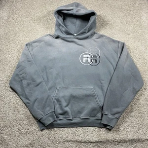 Ryoko Rain Hoodie Gray Mens 2XL Pullover Sweatshirt Baggy Faded Butterfly - Picture 1 of 10