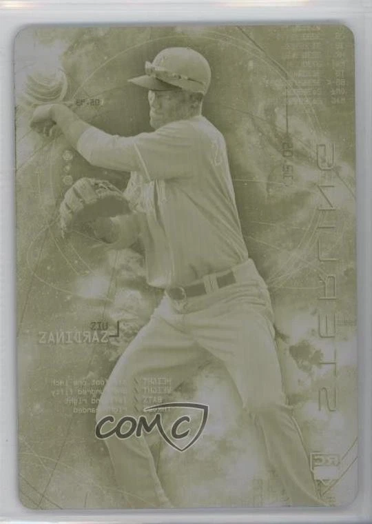 2014 Bowman Sterling Printing Plate Yellow 1/1 Luis Sardinas #6 Rookie RC 2u3 - Image 1 of 3