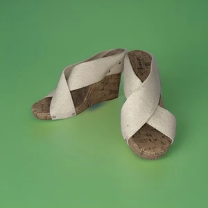 Torrid Women's Cream Platform Wedge Heels Size 10 Shoes Comfortable Style - Picture 1 of 5