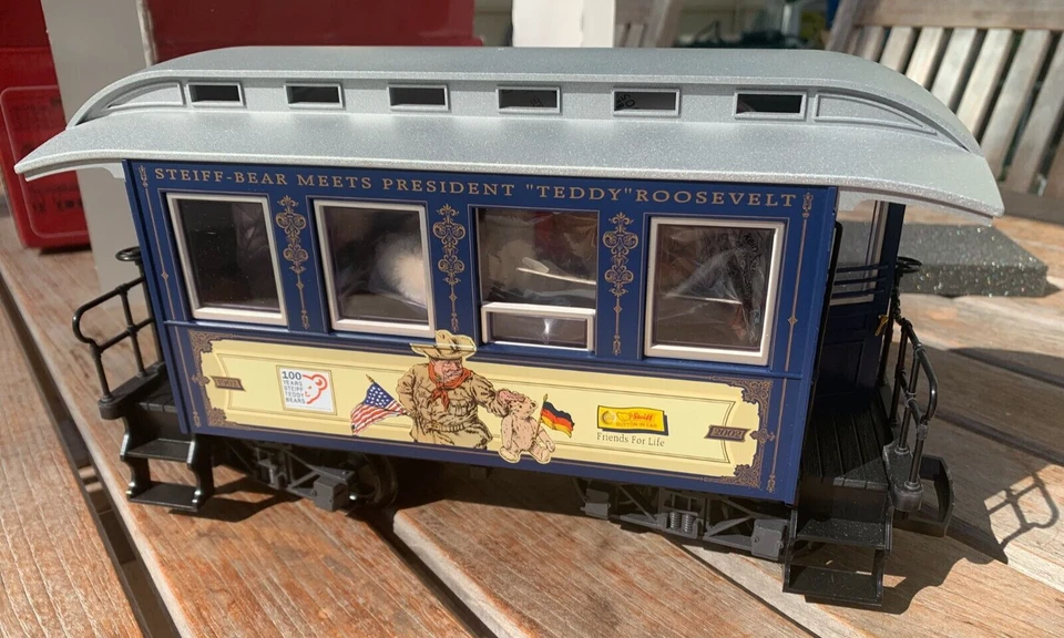 RARE LGB 39073 TEDDY ROOSEVELT STEIFF BEAR CAR - 2002 LIMITED EDITION - Image 1 of 4