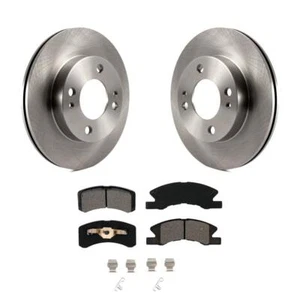 Front Disc Brake Rotor And Semi-Metallic Pad Kit For 2014-2015 Mitsubishi Mirage - Picture 1 of 10