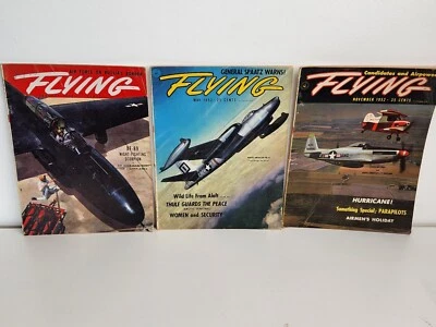 Flying Magazine Vtg 1950 1952 Bulk Job Lot Aviation Personal Aircraft Pilot Foto 1 de 4