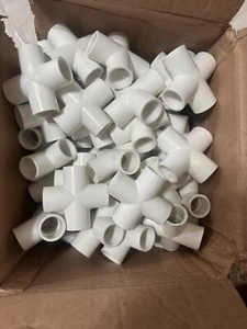 Charlotte Pipe PVC 02410 0600 Schedule 40 PVC Cross 3/4in. (Box of 50) - Picture 1 of 7