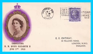 Canada: 1953 Coronation - BPA/PTS FDC with SCARCE Victoria 'Coronation' Slogan - Picture 1 of 2