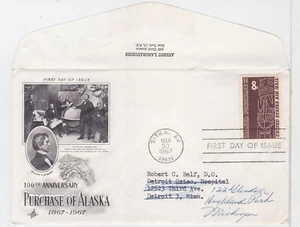 TurtlesTradingPost- Purchase of Alaska FDC- 1967 #C70 Artcraft- Ayerst Ad Cover - Picture 1 of 2