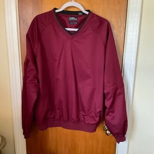 PGA Tour Men’s Sz L Maroon Pullover Zip Off Sleeves Wind Water Resistant Golf - Picture 1 of 12