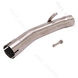 For Kawasaki Ninja ZX-6R ZX636 2009-23 Motorcycle Mid Exhaust Link Pipe Slip On - Picture 1 of 6