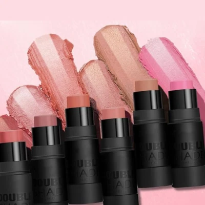 HANDAYIAN Cream Blush, Highlight & Brightening, 6 Color Blush and Contour Stick