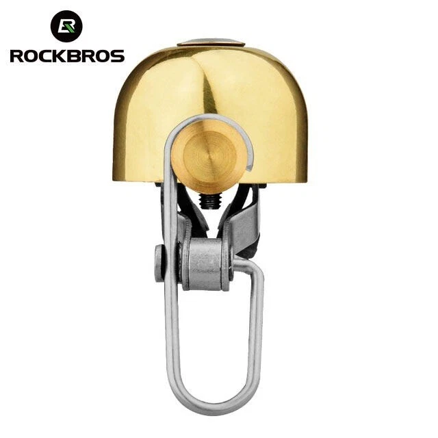 Anillo de manillar de bicicleta de ciclismo RockBros acero inoxidable campana bocina campana clásica Foto 1 de 4