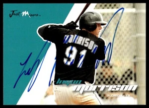 2008 Just Autographs Logan Morrison Rookie Auto Florida Marlins #51 Card Signed - Picture 1 of 2