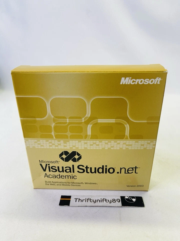 Microsoft Visual Studio .net 2003 Academic with Box CDs Key ( Missing One CD) - Image 1 of 2