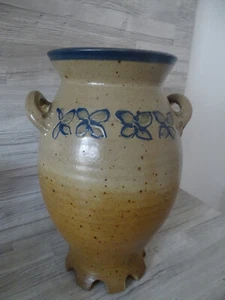 Bodenvase-Steingut--ca.30 cm--Steinzeug mit Salzglasur-Henkelvase--guter Zustand - Bild 1 von 6