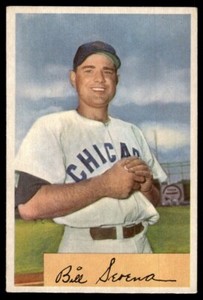 1954 Bowman Bill Serena EX Chicago Cubs #93A
