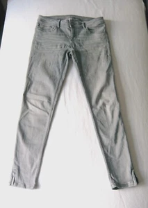 Hose Jeans Denim Röhre Jeggins Skinny grau hellgrau Low-Waist 38/40 M ZARA - Bild 1 von 2