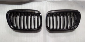 Front Kidney Grilles Black Chrome Fit For BMW E53 SUV X5 1999-2003 - Picture 1 of 8
