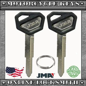 2 New Black Uncut Key For Kawasaki Motorcycles KW16 | KAW-9.P - Free Shipping - Picture 1 of 1