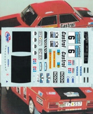 decal 1/43VOLVO 142 "VOLVO ENGLAND" RALLYE R.A.C. 1975 WALFRIDSSON Arena D587 - Immagine 1 di 2
