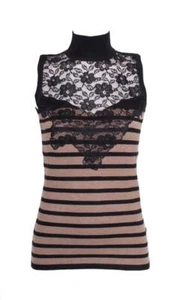 Deby Debo Lace Stripe Sleeveless Top - Picture 1 of 1