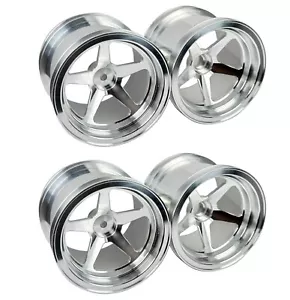 Dhawk CNC 2.2" RC10GT RC10T Aluminum Wheels 5 Spoke For Team Associated RC10GT - Picture 1 of 5