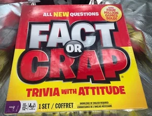🎲 Sealed Fact Or Crap Trivia with Attitude Board Game 3-8 Player - Picture 1 of 6
