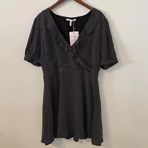 Vestido Avec Les Filles Lunares Talla XL Mangas Cortas con Volantes Cuello en V Forrado Mediodía - Imagen 1 de 10