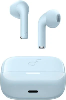 Soundcore K20i Semi-in-Ear Earbuds Wireless Headphones AI-Enhanced Call (Blue) - Image 1 of 4