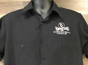 CORNWELL TOOLS Shop Work Shirt Mens Lg Red Kap Button Front Employee Uniform. H2 - Picture 1 of 10