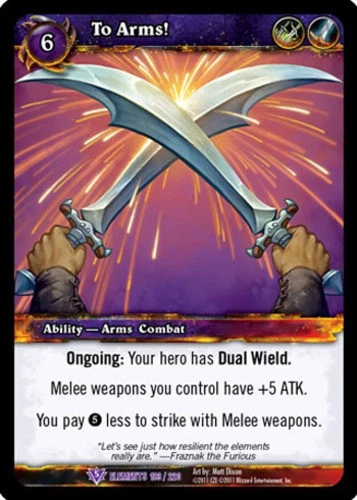 Heavy Play WoW TCG To Arms! War of the Elements World of Warcraft - Image 1 of 1