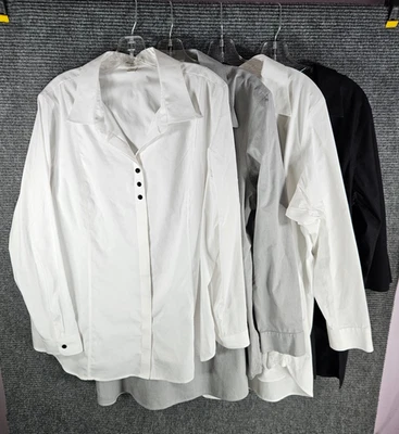 Coldwater Creek No Iron Wrinkle Free Lot Of 4 Womens 2XL (20W-22W) Button Shirts - Image 1 of 4