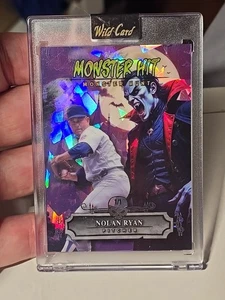 2025 Wild Card HAUNTED HITS Multi-Sport NOLAN RYAN Monster Hunt RARE 1/1 Dracula - Picture 1 of 4