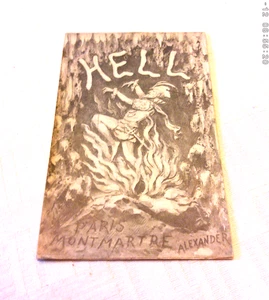 Rare Antique 1920s Paris Cabaret Program L'enfer, Devil Hell Curiosities Cabinet - Bild 1 von 7