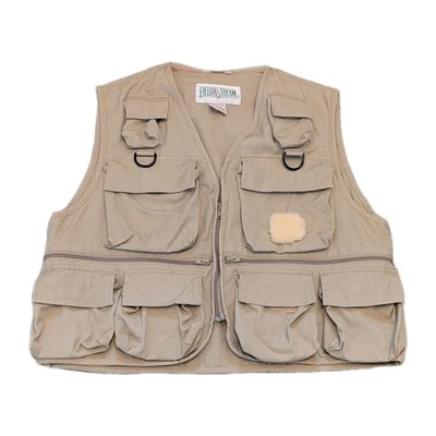 Field & Stream Fly Fishing Khaki Vest Men's Size Large Outdoor  - Image 1 of 4