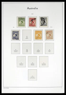 AUSTRALIA 1913-1995 Usado con Antártica Cocos en 4 Álbumes Colección de Sellos Foto 1 de 4