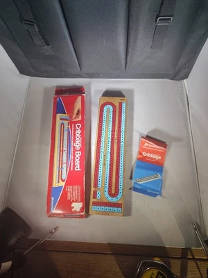 SURE-LANE  CRIBBAGE BOARD   CONTINUOUS -TRACK   #1010 BY  PRESSMAN 1983  EDITION - Image 1 of 3