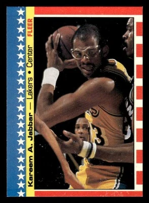 1987-88 Fleer #8 Kareem Abdul-Jabbar BASKETBALL Los Angeles Lakers - Image 1 of 2