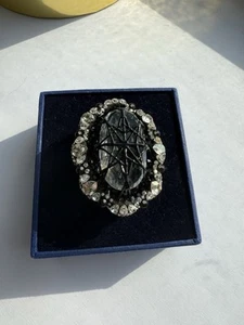 Swarovski Large Cocktail Ring Size 58 - 60 - Picture 1 of 7