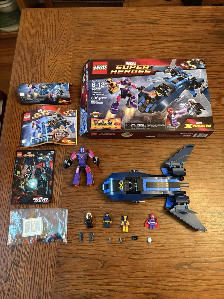 LEGO 76022 Marvel X-Men vs. the Sentinel 100% Complete w/figs Box & Instructions - Image 1 of 4