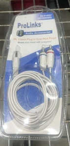 Audio Accessories 6ft. 3.5 mm Plug to Dual RCA Plugs Share Music with Every One - Picture 1 of 2