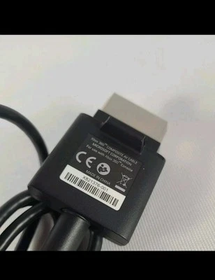 Microsoft Xbox 360 Slim AV Cable RCA Composite TV LEAD OFFICIAL GENUINE NEW - Image 1 of 3