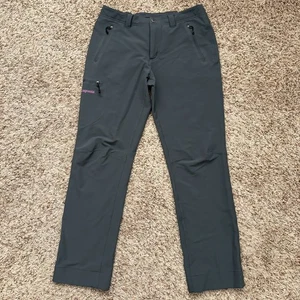 Pantalones utilitarios Patagonia para mujer 8 bolsillos con cremallera verde oliva elásticos logotipo para exteriores - Imagen 1 de 11