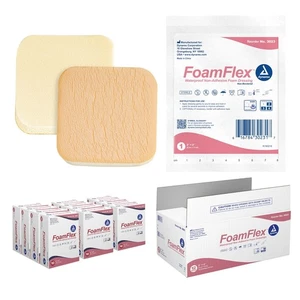 Dynarex FoamFlex Foam Dressings Non-Adhesive Waterproof Sterile 120/Case - Picture 1 of 24