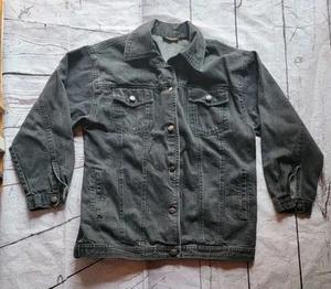 Hunters Run Mens S Black Jean Denim Jacket Vintage - Picture 1 of 11