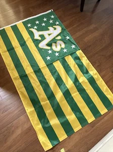 Oakland Athletics A's Flag Banner Indoor Outdoor 3x5 Feet Large Flag - Picture 1 of 11