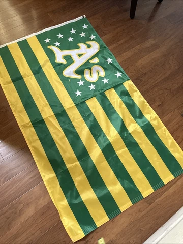 Oakland Athletics A's Flag Banner Indoor Outdoor 3x5 Feet Large Flag Cover